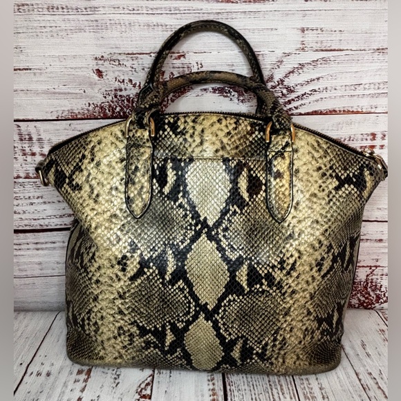 Brahmin Duxbury Snakeskin Embossed Shoulder Bag - Picture 1 of 10